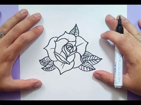 Como Dibujar Una Rosa Paso A Paso 13 How To Draw A Rose 13 YouTube