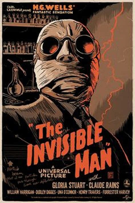 The Invisible Man Movie Posters Vintage Horror Movie Posters