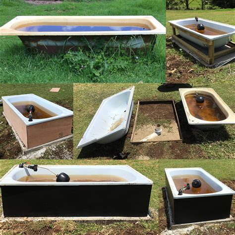 Mix the water to eliminate any cold or hot areas. Bath Tub for Water Troughs