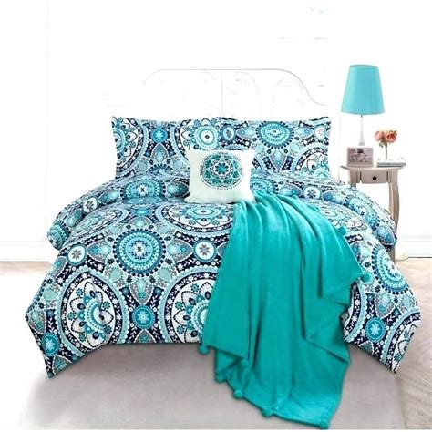 Navy And Aqua Bedding Cool Turquoise Blue Comforter Set Comforters Twin