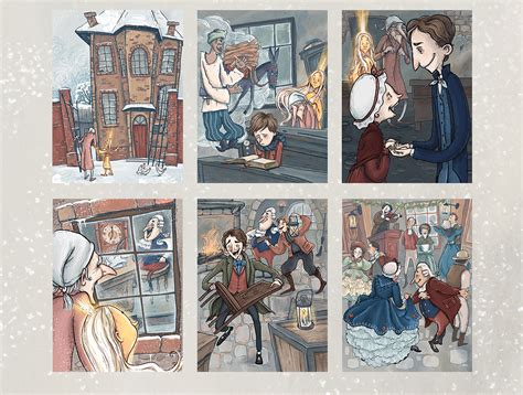 Book Illustrations A Christmas Carol On Behance