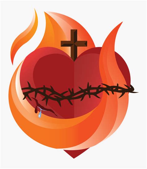 Sacred Heart Clip Art Free Transparent Clipart Clipartkey