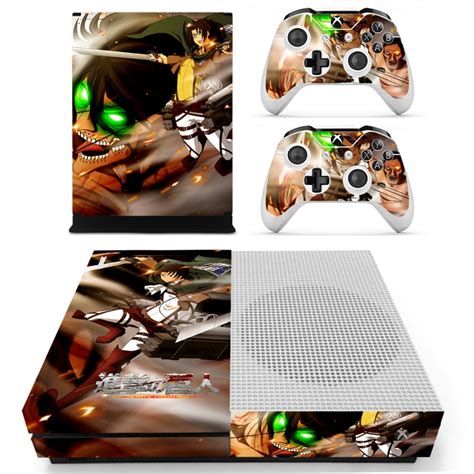Attack On Titan Skin Sticker Decal For Microsoft Xbox One S Console And