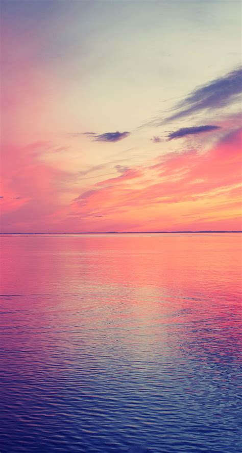 Beautiful Sea Horizon Sunset The Iphone Wallpapers
