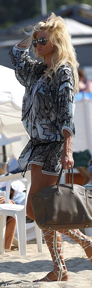 Victoria Silvstedt Puts On A Leggy Display In Saint Tropez As She