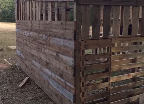The cabin is 12'ft x 12'ft, and i squared it up by laying like pallets on the ground, and then i just dug holes for the 4×4's beside the pallets as they were on. Off Grid Tiny Cabin Made from Pallets and Reclaimed Lumber ...