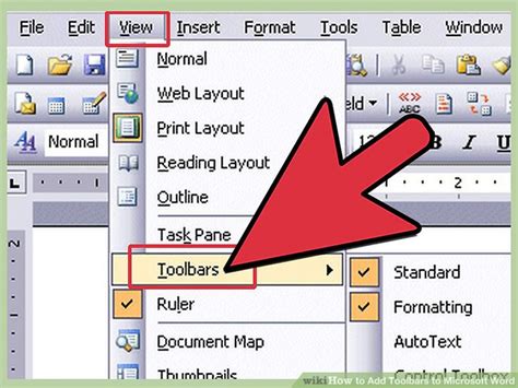 7 Ways To Add Toolbars To Microsoft Word Wikihow