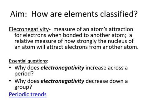 Ppt Aim How Are Elements Classified Powerpoint Presentation Free