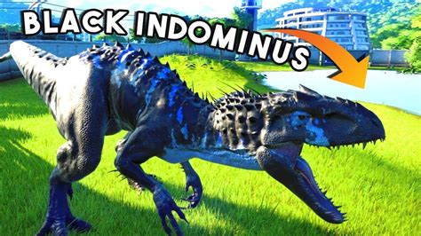 Black Indominus Rex All Indom Skins Jurassic World Evolution Youtube