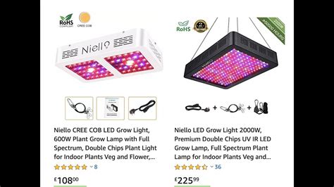 2 years warranty plus 60 days money. Niello CREE COB 1200W LED Grow Light vs 2000W - YouTube