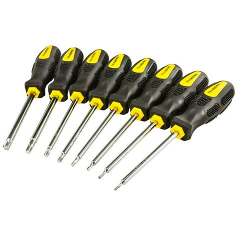 Trades Pro 8 Piece Star Screwdriver Set Size From T10 To T45 835132