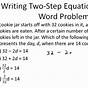 Using Equations To Solve Word Problems Worksheets