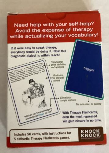 Therapy Flashcards Knock Knock 9781601065261 Ebay