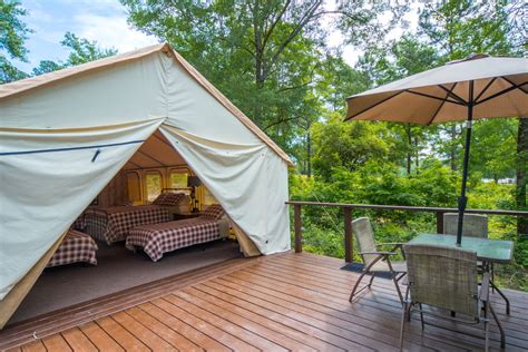 The atlanta area is one of the best places for lake lanier cabin rentals. Luxury Tent Camping near Atlanta, Georgia