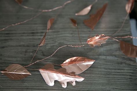 How To Make Paper And Copper Leaf Garlands Artemis Russell Copper