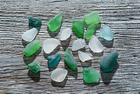 Ring Sized Sea Glass 19pcs Frosted Sea Glass Finds Sea Glass Etsy