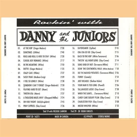Rockin With Danny And The Juniors Mp3 Buy Full Tracklist