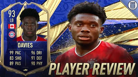 This Cards Cracked 93 Toty Alphonso Davies Player Review Fifa 21