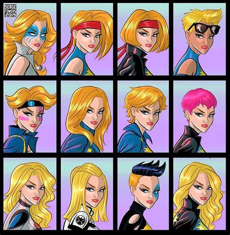 The Many Looks Of Dazzler Marvel Girls Marvel Women Dazzler Marvel