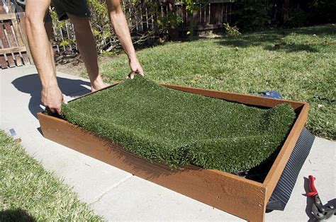 We use natural indoor grass for dogs in our indoor dog potty system. DIY- Dog potty patch- Fake grass | Indoor dog potty, Diy dog stuff, Dog potty patch