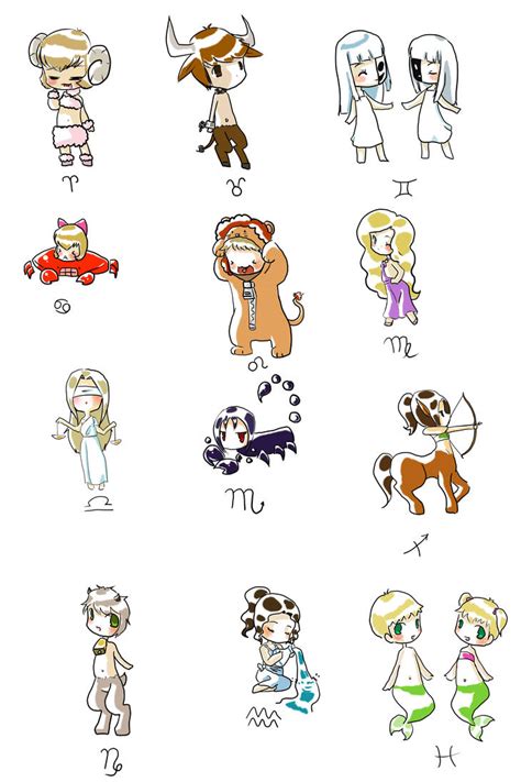 Chibi Zodiac By Viviku On Deviantart