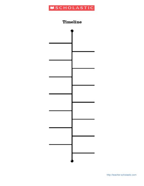 Free Blank Timeline Template Printable Free Printable