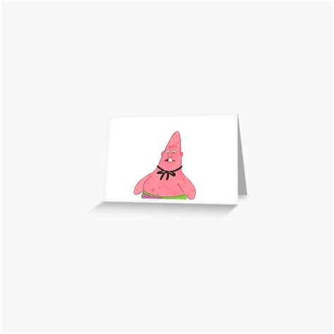 Pinhead Patrick Spongebob Meme Greeting Card By Guybergman Redbubble