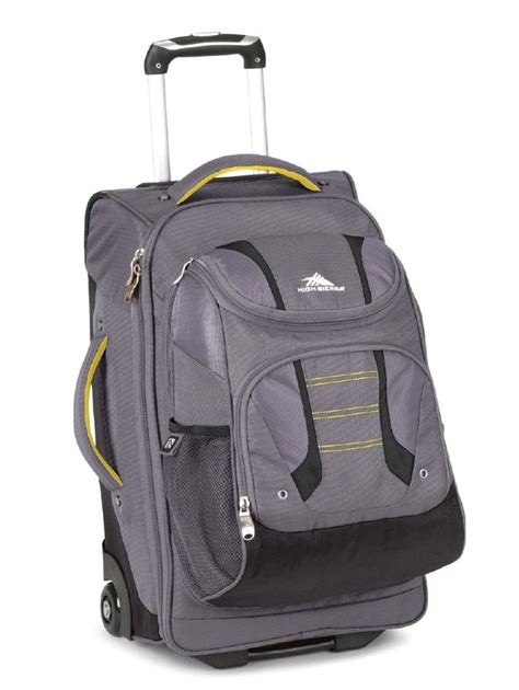 High Sierra 22 Carry On Wheeled Backpack With Removable Daypack Grey