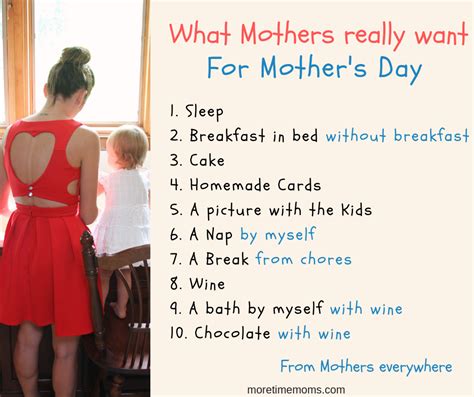What Moms Really Want For Mothers Day And Free Printables More Time Moms