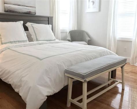 Finish off your bedroom design with a bench for seating, storage and style. Sunbrella Custom Cushion Bedroom Bench Seat Window ...