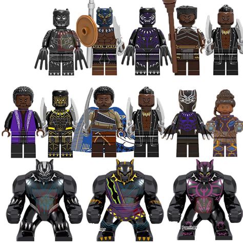 Black Panther Erik Killmonger Mbaku Wkabi Shuri Lego Minifigures