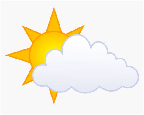 Clipart Of Partly Cloudy And Comments Sun Behind Clouds Cartoon HD