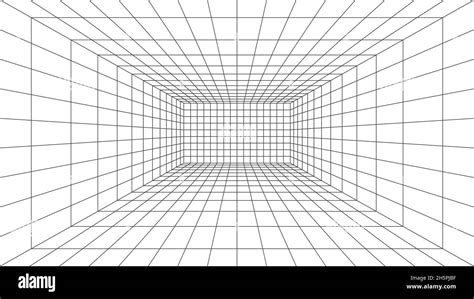 3d Wireframe Grid Room 3d Perspective Laser Grid 16 9 Cyberspace