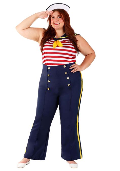 Perfect Pin Up Sailor Costume For Plus Size Women
