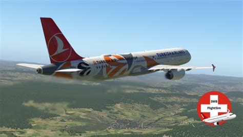 Toliss A Turkish Airlines Euro League Special Livery Tc Jro Aircraft Skins Liveries