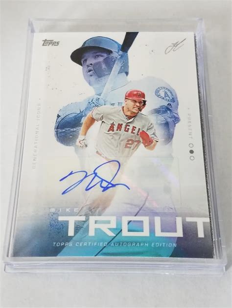 Mike Trout Auto From 2019 Topps Lindor X Collectors Set Just Pulled