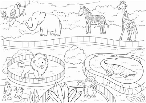 Zoo Animal Coloring Pages 19 Interesting Zoo Animals Coloring Pages