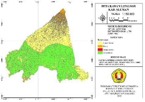 Peta Rawan Longsor Kabupaten Sleman Mapid
