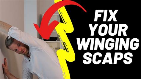 Winging Scapula Fix Stretch Strengthening Youtube