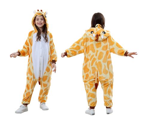 16pcs Animal Onesie Animal Pajamas Kids Party Wear Kids Giraffe