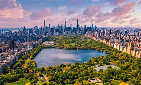 Central Park Vue Aérienne à Manhattan New York Image Stock Image Du