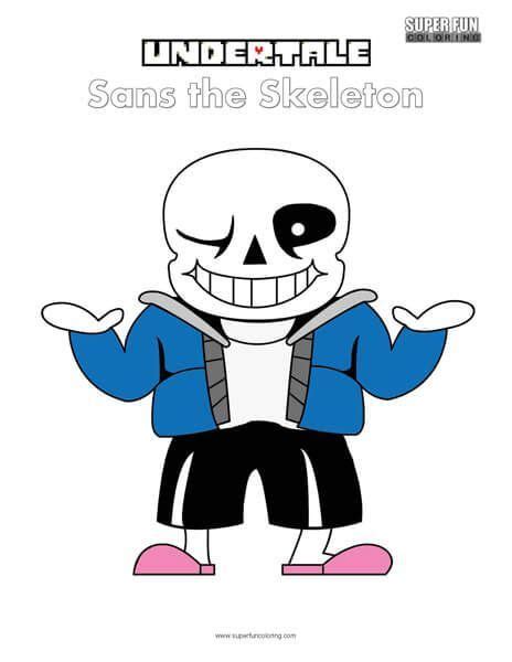 Most children actually like to color. Undertale Sans the Skeleton Coloring Page | Undertale ...