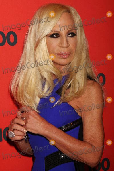Photos And Pictures Donatella Versace Arriving At Times 100 Most