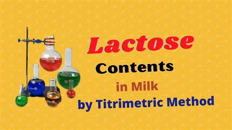 Estimation Of Lactose Contents From Milk By Titrimetric Method I