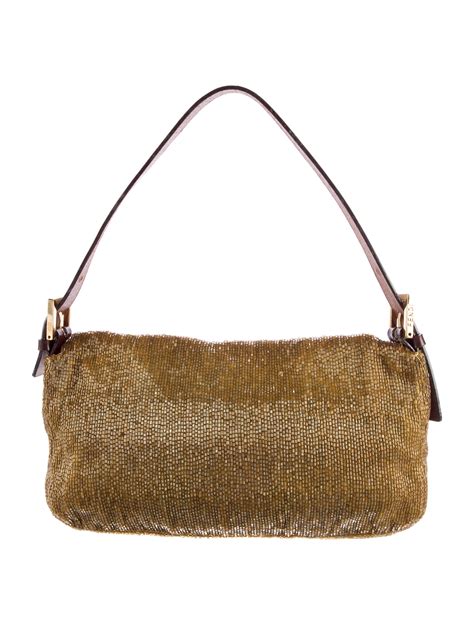 Fendi Beaded Baguette Bag Handbags Fen46186 The Realreal