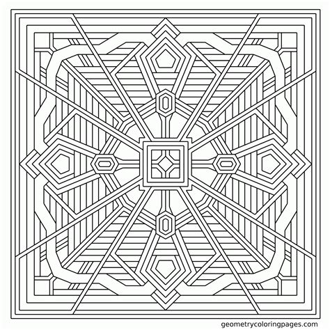 Geometry Coloring Page Printable