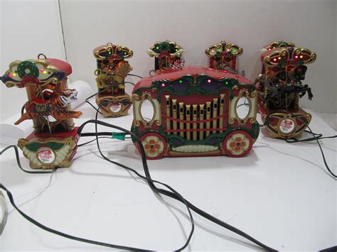 Mr Christmas Musical Holiday Carousel Circus Animals Uk