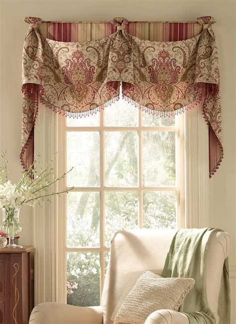 Window valances can take different forms which include; #253 Empire Over Straight Valance | Window treatments ...
