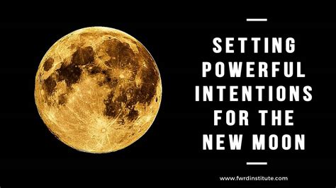 Setting Powerful Intentions For The New Moon