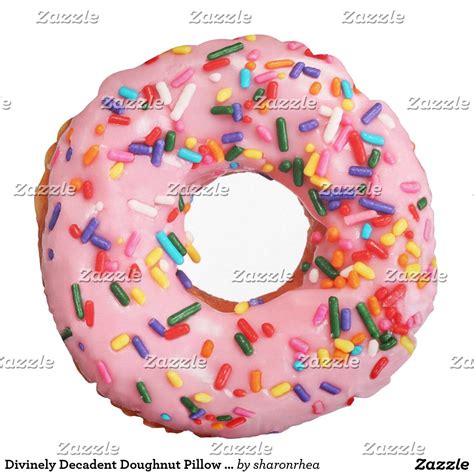 50% off posters & canvas prints shop now > use code: Divinely Decadent Doughnut Pillow - SRF | Zazzle.com ...